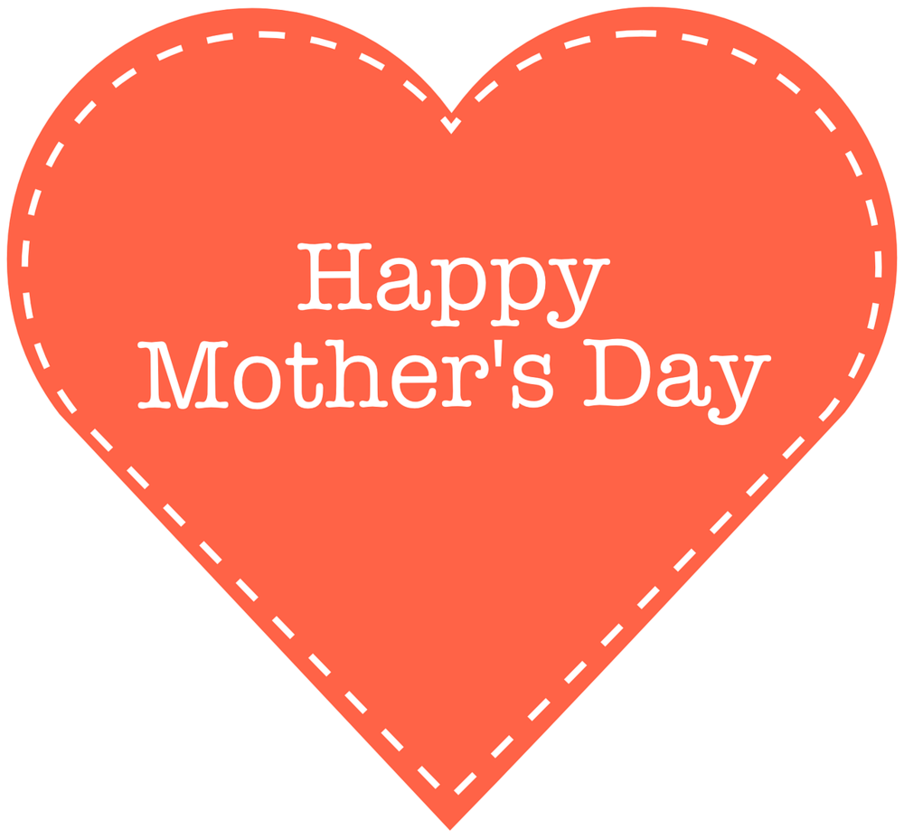 Happy Mother's Day in red heart