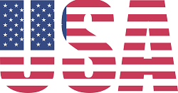 USA with Flag